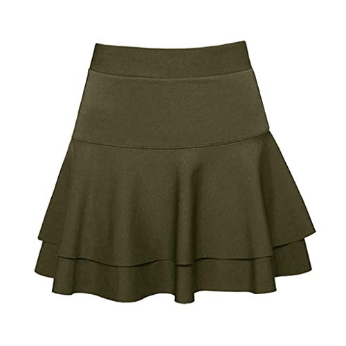 Falda elástica para mujer, falda de tul larga para ocasiones formales con base de doble capa, para...