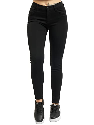 ONLY Onlrain Reg Skinny Fit Jeans, Black Denim, L / 34 para Mujer