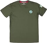 ALPHA INDUSTRIES Space Shuttle T Sr Camiseta de Manga Corta, Verde (Dark Green),...