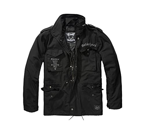 Brandit Motörhead M65 Jacket by - Chaqueta (talla L), color negro