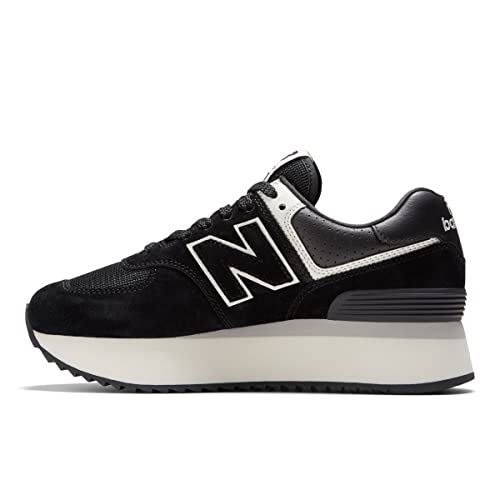 New Balance Zapatos WL 574 Código WL574ZAB, negro/blanco, 38 EU