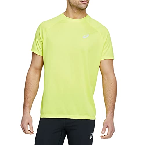 ASICS Sport Run - Camiseta deportiva para hombre, diseño de fitness, color verde, verde, S