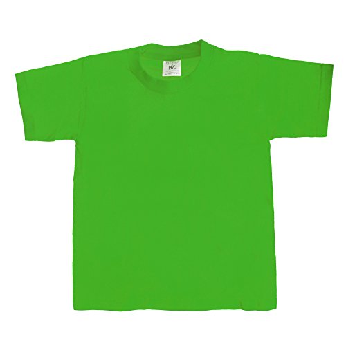 B&C - Camiseta básica de Manga Corta Unisex Modelo Exact 190 Niños Niñas - Verano/Calor (7-8...