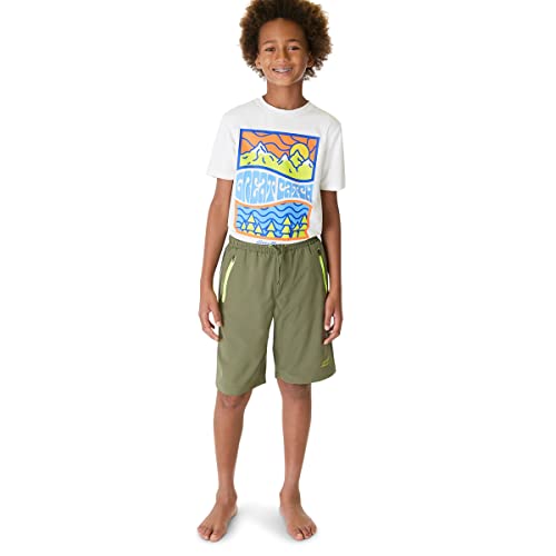 Eddie Bauer pantalones cortos de secado rápido para niño, rendimiento UPF 50 con cordón y...