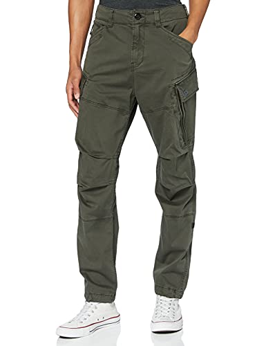 G-STAR RAW Roxic Tapered Cargo Pantalones, Verde (Asfalt 4893-995), 28W / 32L para Hombre
