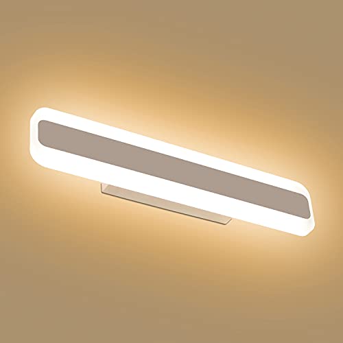 Dehobo Lámpara de Espejo Baño 40cm 14W, Aplique Luces Baño Moderno Blanco Cálido 3000K 230V, Luz...