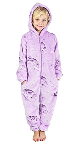 CityComfort - Pijama de Unicornios y arcoíris para niñas de 3 a 14 años de Edad, Brilla en la...
