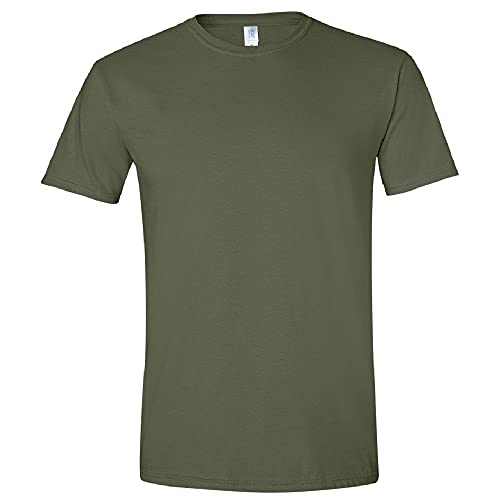 Gildan - Suave básica Camiseta de Manga Corta para Hombre - 100% algodón Gordo (Pequeña (S))...