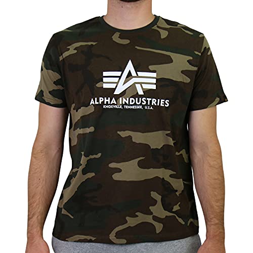 Alpha Industries Basic Logo Camo - Camiseta para hombre Wdl Camo 65 XXL