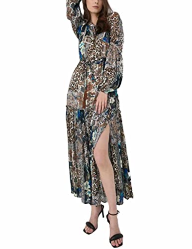 Guess Mujer Vestido de Coktail Domitille Dress W2YK36WEPO0, 70s Patchwork Print, XS