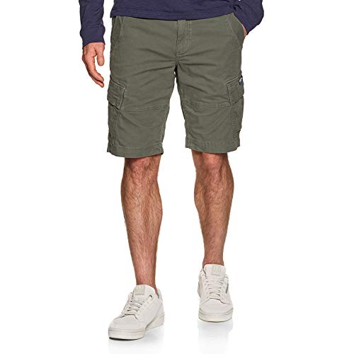 Superdry Core Cargo Shorts Pantalones Cortos, Verde (Draft Olive L1L), 28W para Hombre