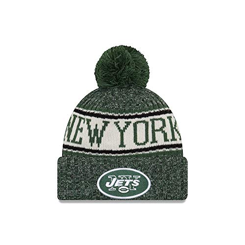 New Era NFL York Jets Authentic 2018 Sideline Sport Bobble Knit