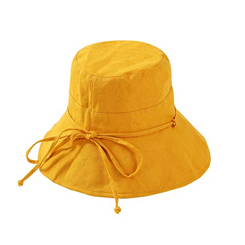 Sombrero del Sol de Las Mujeres Sombrero del Sol del Verano de ala Ancha Plegable Sombrero del Cubo...