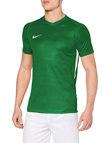 Nike Tiempo Premier Ss - Camiseta De Manga Corta Hombre, Verde (Pine Green/White), L, Unidad