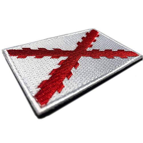 Bandera Cruz de Borgoña 100% Bordado - Escudo bordado - Parches Ropa - Parches Militares - Tercios...