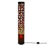 Navaris Lámpara LED de pie decorativa - Iluminación con efecto de fuego para...