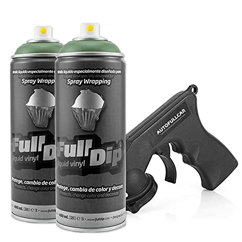 AutoFullCar Full Dip Pack 2 Spray FULLDIP + Regalo Adaptador Spray - TiendaFullDip.com (Verde...