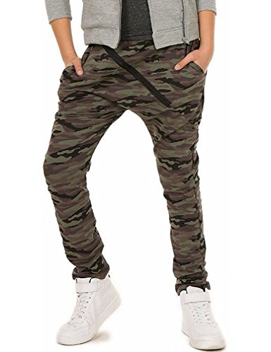 Dykmod Pantalones de camuflaje militar para niño 116-158 camuflaje 140 cm