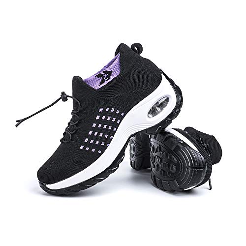 Zapatillas Deportivas de Mujer Zapatos Running Fitness Gym Outdoor Sneaker Casual Mesh Transpirable...