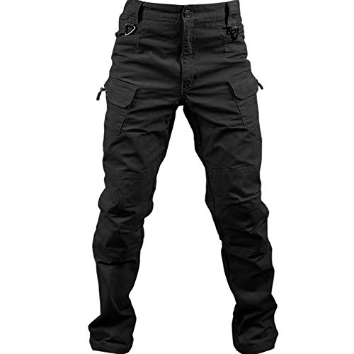 Loeay Pantalón de Carga Regular para Hombre Pantalón de Trabajo de Combate Militar Pantalones...