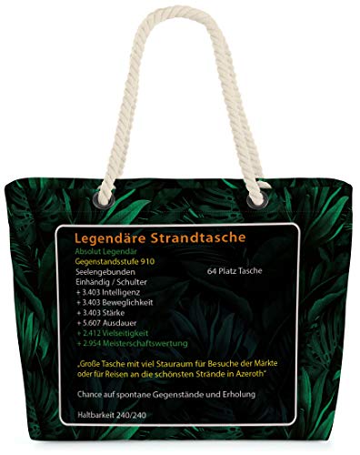 VOID Bolso de Playa XXL Bolsa Shopper Legendäre Strandtsche 58 x 38 x 16 cm 23 l Beach Bag,...