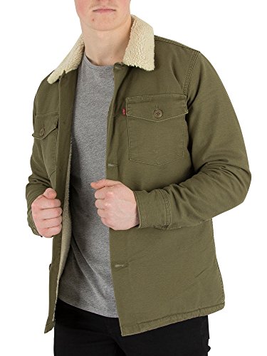 Levi's Military Sherpa Shacket Chaqueta Hombre Olive Night () X-Large