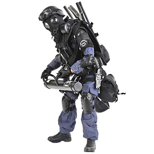 Mecotecn 1/6 Figuras Soldados, 12 SWAT Figura de Acción con Arma, Figuras Militares Conjuntos de...