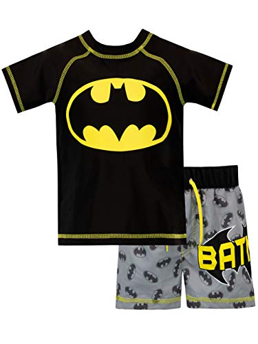 Batman Bañador de Dos Piezas para niño DC Comics Negro 4-5 Años