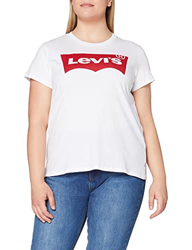 Levi's The Perfect Tee, Camiseta Mujer, Batwing White, S