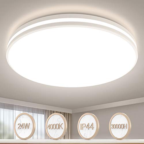 Lámpara de techo LED, lámpara de techo para cuarto de baño, lámpara de baño LED, 32 cm,...