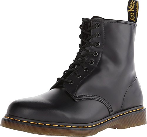 DR MARTENS 1460 Boot, Botas Unisex Adulto, Black Smooth Leather, 43 EU