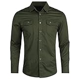 YOUTHUP Hombres Tactical Retro Top Verde