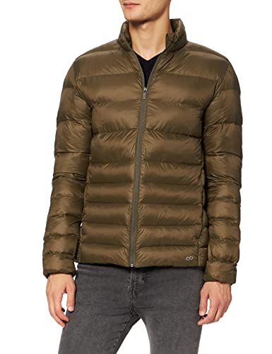 CARE OF by PUMA Chaqueta acolchada impermeable para hombre, Verde (Green), S, Label: S