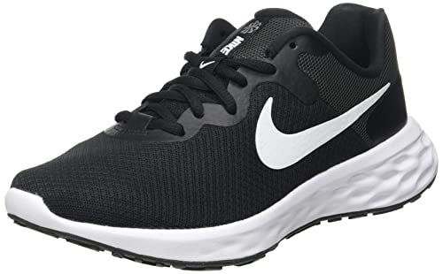Nike Revolution 6 Next Nature, Running Shoe Mujer, Black/White-Grey, 40.5 EU