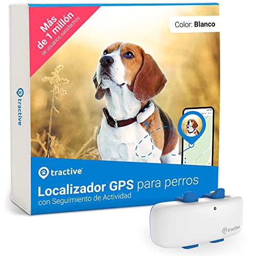Tractive - Localizador GPS para perros. Localización ilimitada en tiempo real. Compatible con todos...