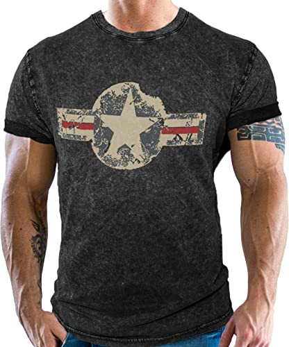 Gasoline Bandit - Camiseta con aspecto de vaquero desgastado para fans del ejército de EE. UU....