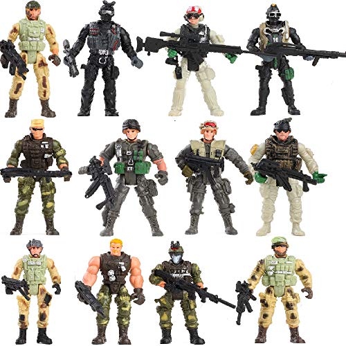 Fycooler Figura de Acción Soldados del ejército de Juguete con Arma / Figuras Militares Conjuntos...