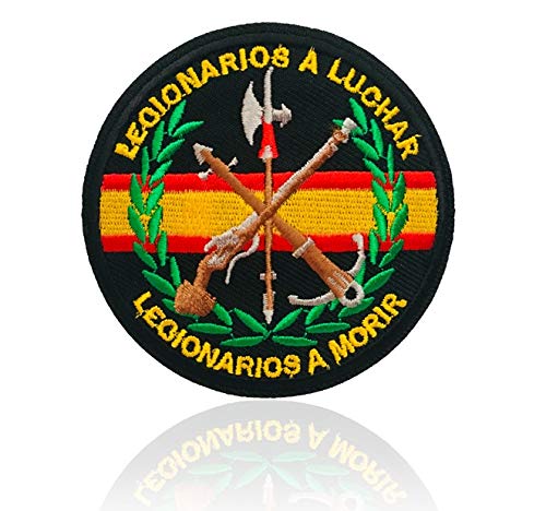 Parche Bordado Banderas Legion Emblema Militar Legionario (B)