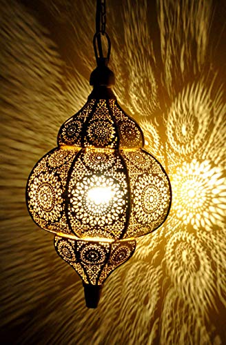 Moderno turco vintage aspecto antiguo marroquí oro luces de techo linterna colgante regalos...