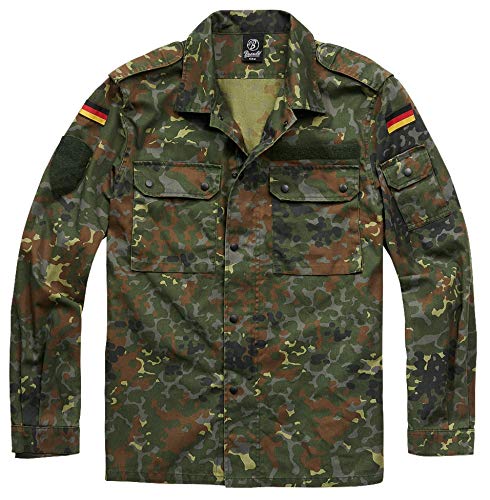 Brandit BW Blusa de Campo del ejército alemán, Camuflaje, XXXL para Hombre