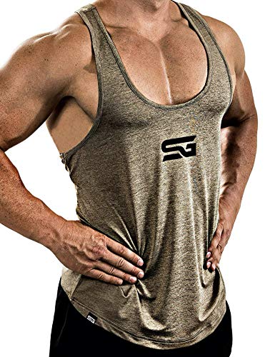 Satire Gym - Camiseta de Tirantes para Fitness de Hombre/Ropa Funcional de Secado rápido para...
