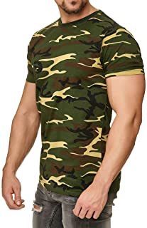 camiseta verde militar hombre
