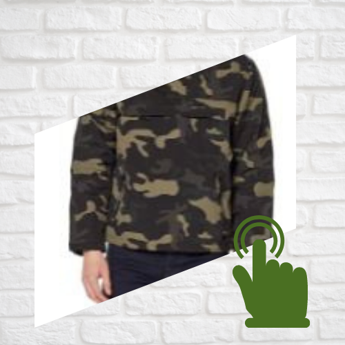 chaqueta verde militar hombre