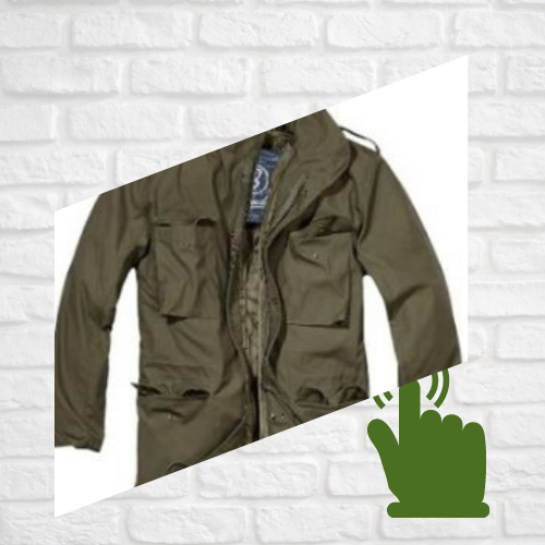 chaqueta verde militar hombre